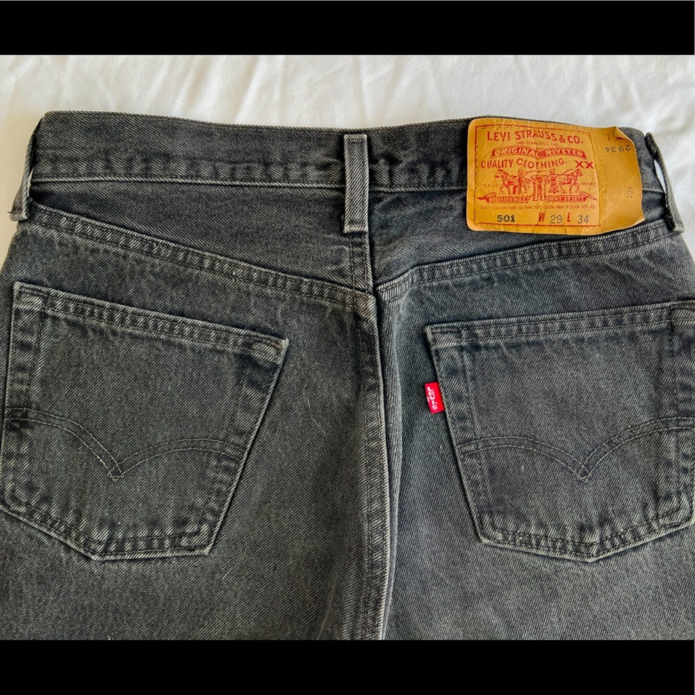 Levi 501 straight fit Black